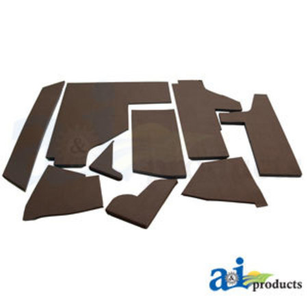 A & I PRODUCTS Cab Upholstery Kit, Brindle Brown 34" x13" x4" A-CKT325
